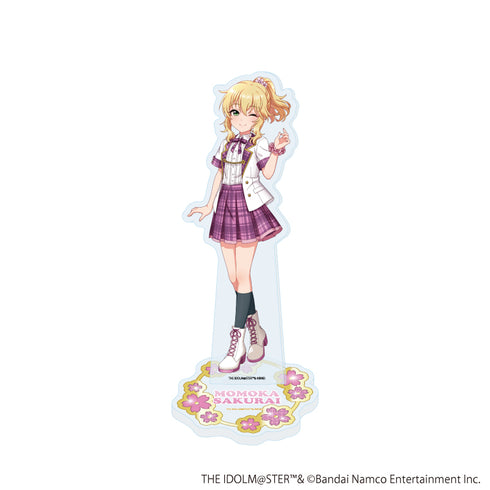 『アイドルマスター シンデレラガールズ』アクリルスタンド27/櫻井桃華 制服アイドル衣装風(描き下ろしイラスト)