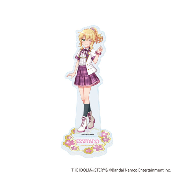 『アイドルマスター シンデレラガールズ』アクリルスタンド27/櫻井桃華 制服アイドル衣装風(描き下ろしイラスト)