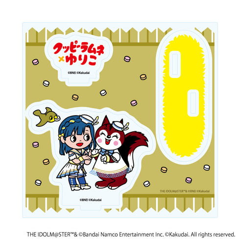 『アイドルマスター ミリオンライブ!×クッピーラムネ』アクリルスタンドプレート02/七尾 百合子×ラム(デフォルメイラスト)