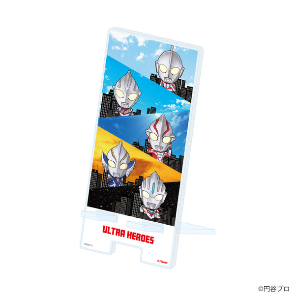 『ウルトラマンシリーズ』スマキャラスタンド02/集合デザイン(ミニキャライラスト)