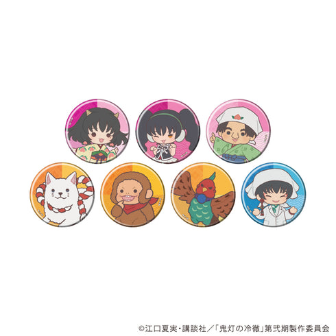 "Hozuki's Coolheadedness" Pin Badge 08 / Complete Set (7 Varieties) (Poteneui Art)