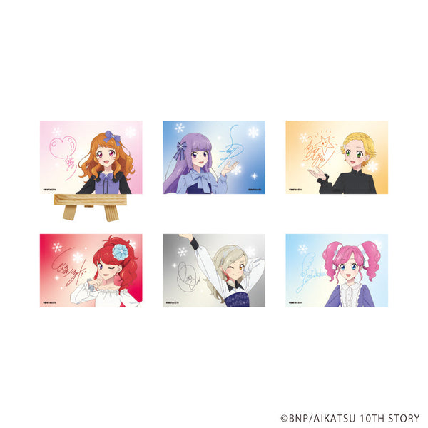 『アイカツ!』キャンバスボードミニ06/雪柄コーデver. コンプリートセット(全6種)(描き下ろしイラスト)
