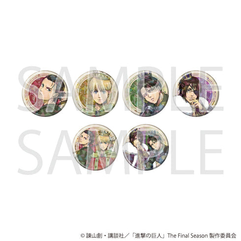 『進撃の巨人The Final Season』ホログラム缶バッジ(57mm)02/タロットver. ブラインド(全6種)(描き下ろしイラスト)【BOX】【202609再販】