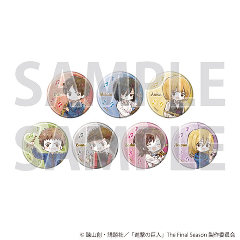 『進撃の巨人』ホログラム缶バッジ(57mm)01/ジャズver. Aセット コンプリートセット(全7種)(グラフアートイラスト)