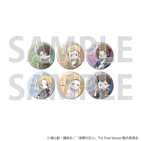 『進撃の巨人』ホログラム缶バッジ(57mm)02/ジャズver. Bセット コンプリートセット(全6種)(グラフアートイラスト)