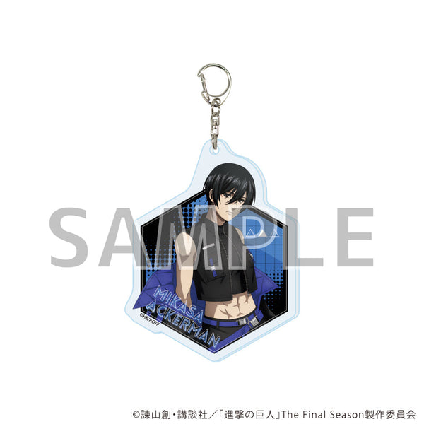『進撃の巨人The Final Season』アクリルキーホルダー03/ミカサ・アッカーマン サイバーパンクver.(描き下ろしイラスト)
