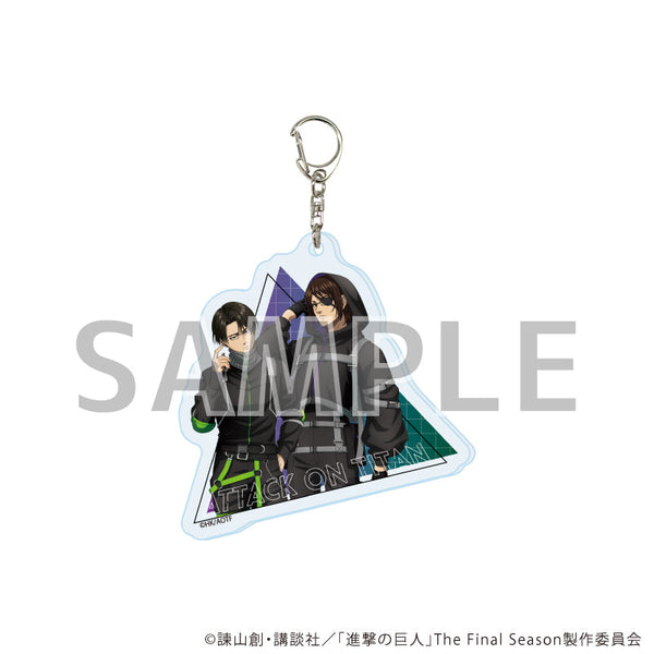 『進撃の巨人The Final Season』アクリルキーホルダー07/リヴァイ&ハンジ サイバーパンクver.(描き下ろしイラスト)
