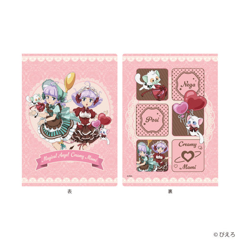 『魔法の天使クリィミーマミ』プレミアムポストカードホルダー01/クリィミーマミ&ネガ&ポジ ドルチェver.(描き下ろしイラスト)