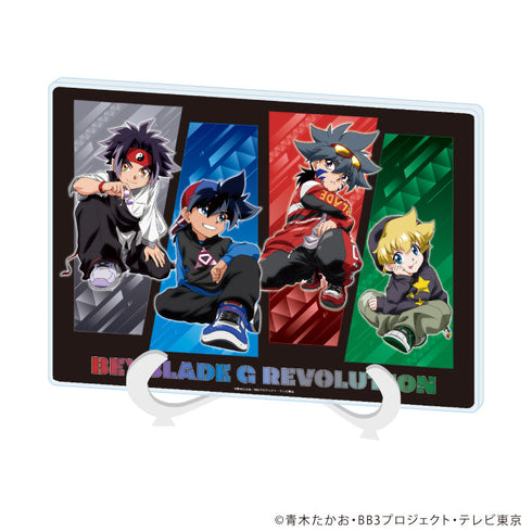 『爆転シュート ベイブレード Gレボリューション』アクリルアートボード(A5サイズ)02/集合デザイン(描き下ろしイラスト)