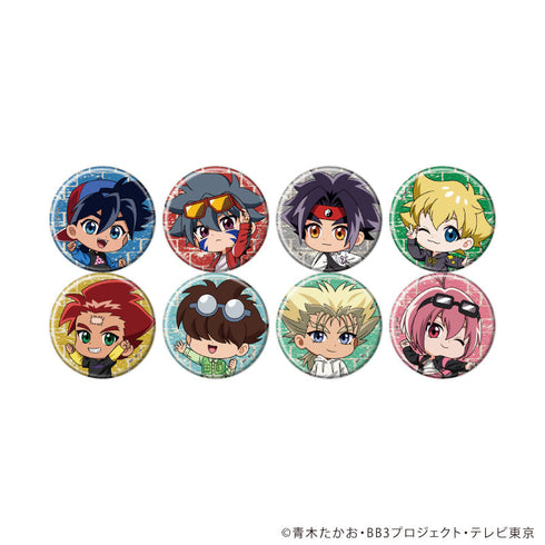 『爆転シュート ベイブレード Gレボリューション』缶バッジ19/コンプリートセット(全8種)(ミニキャライラスト)