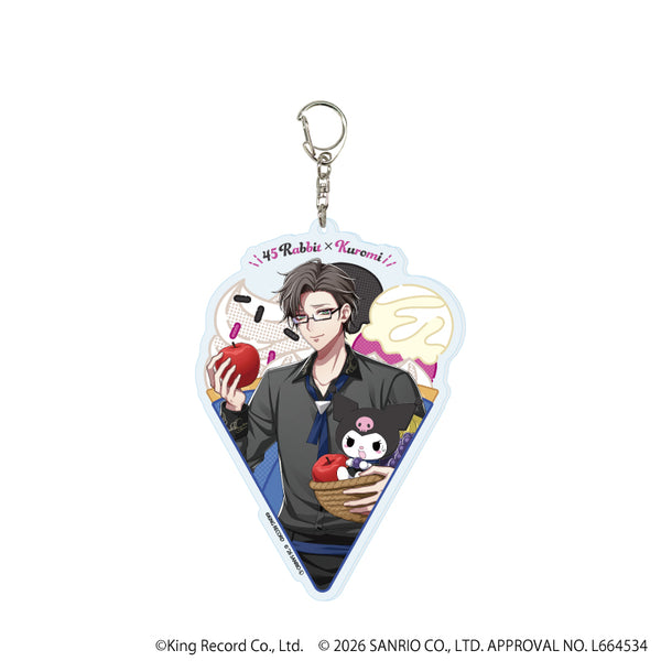 『ヒプノシスマイク SANRIO NAKAYOKU EDIT』デカアクリルキーホルダー05/入間 銃兎×クロミ(コラボイラスト)