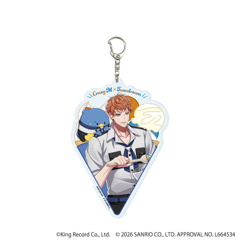 『ヒプノシスマイク SANRIO NAKAYOKU EDIT』デカアクリルキーホルダー06/毒島 メイソン 理鶯×タキシードサム(コラボイラスト)