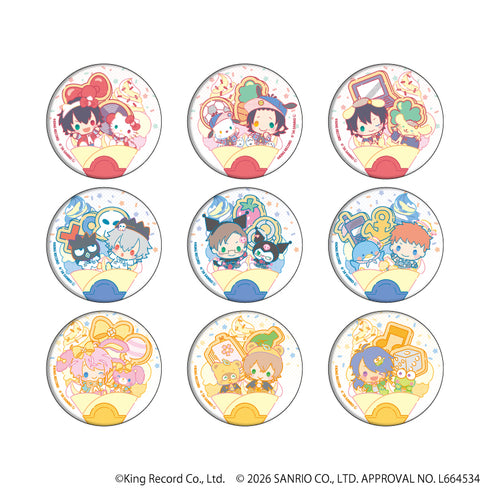 『ヒプノシスマイク SANRIO NAKAYOKU EDIT』缶バッジ03/コンプリートセット(全9種)(コラボイラスト)