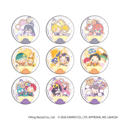 『ヒプノシスマイク SANRIO NAKAYOKU EDIT』缶バッジ04/コンプリートセット(全9種)(コラボイラスト)