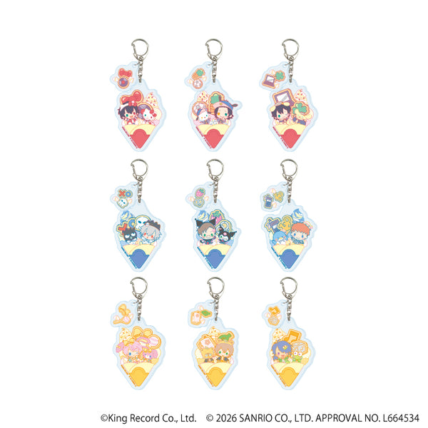 『ヒプノシスマイク SANRIO NAKAYOKU EDIT』パーツ付きアクリルキーホルダー01/コンプリートセット(全9種)(コラボイラスト)