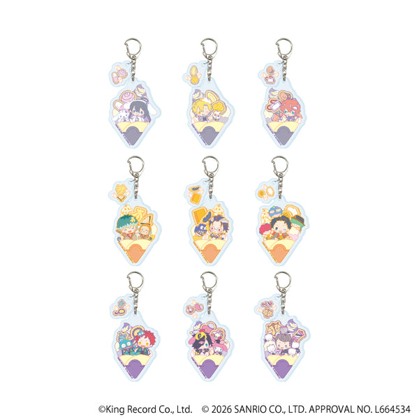 『ヒプノシスマイク SANRIO NAKAYOKU EDIT』パーツ付きアクリルキーホルダー02/コンプリートセット(全9種)(コラボイラスト)
