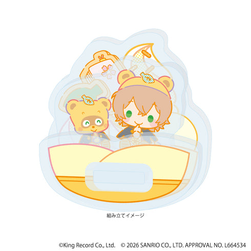 『ヒプノシスマイク SANRIO NAKAYOKU EDIT』ゆらゆらアクリルスタンド08/夢野 幻太郎×ぽこぽん日記(コラボイラスト)