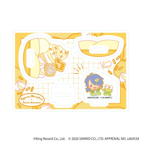 『ヒプノシスマイク SANRIO NAKAYOKU EDIT』ゆらゆらアクリルスタンド09/有栖川 帝統×けろけろけろっぴ(コラボイラスト)