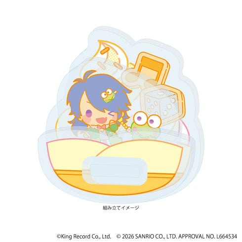 『ヒプノシスマイク SANRIO NAKAYOKU EDIT』ゆらゆらアクリルスタンド09/有栖川 帝統×けろけろけろっぴ(コラボイラスト)