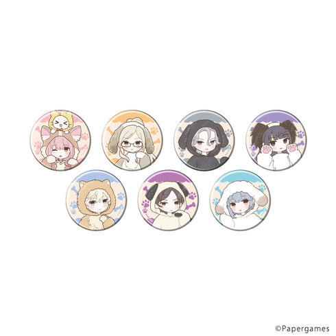 『シャイニングニキ』缶バッジ17/犬ver. コンプリートセット(全7種)(グラフアートイラスト)