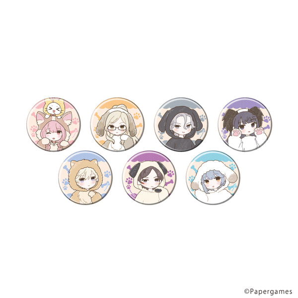 『シャイニングニキ』缶バッジ17/犬ver. コンプリートセット(全7種)(グラフアートイラスト)