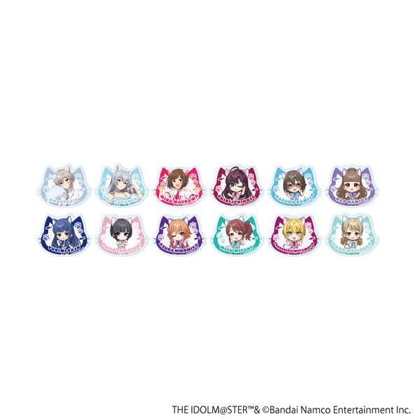 『アイドルマスター シンデレラガールズ』アクリルプレートバッジ01/猫ver. コンプリートセット(全12種)(描き下ろし&描き起こしイラスト)