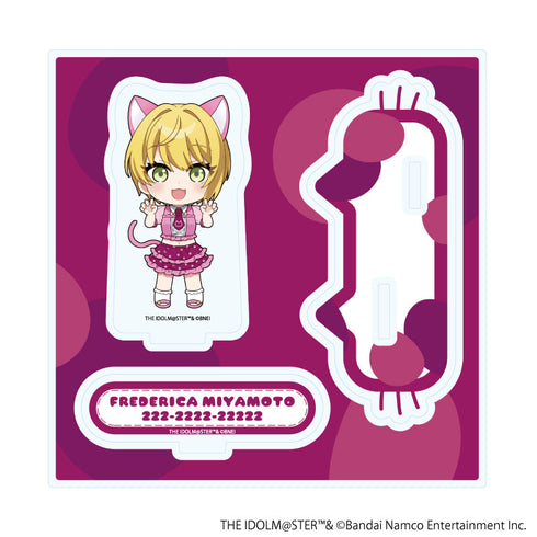 『アイドルマスター シンデレラガールズ』アクリルスタンドプレート21/宮本フレデリカ 猫ver.(ミニキャライラスト)