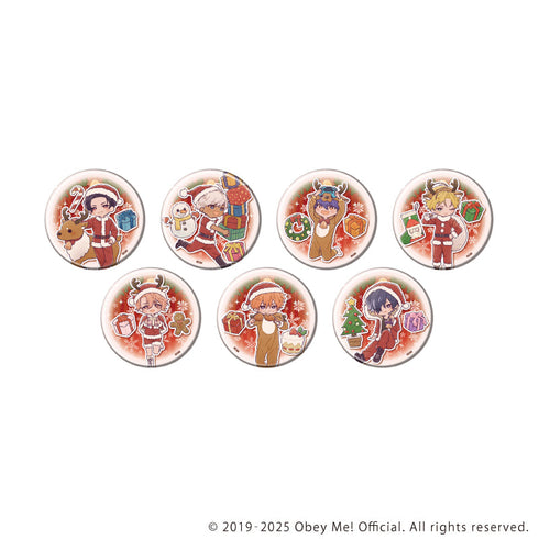 『Obey Me! Nightbringer』缶バッジ29/クリスマスver.コンプリートセット(全7種)(レトロアートイラスト)
