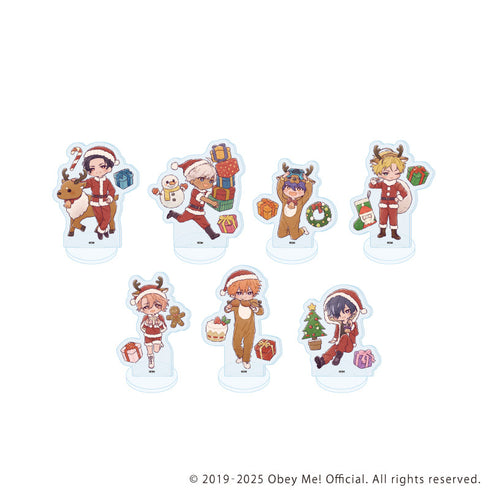 『Obey Me! Nightbringer』アクリルぷちスタンド20/クリスマスver.コンプリートセット(全7種)(レトロアートイラスト)
