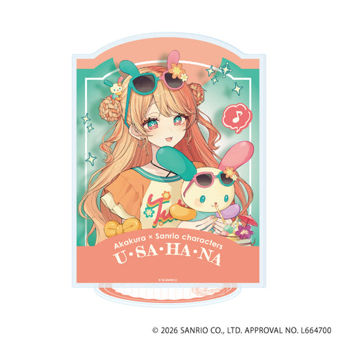 『赤倉×サンリオキャラクターズ』アクリルスタンド56/ウサハナ(コラボイラスト)【202610再販】