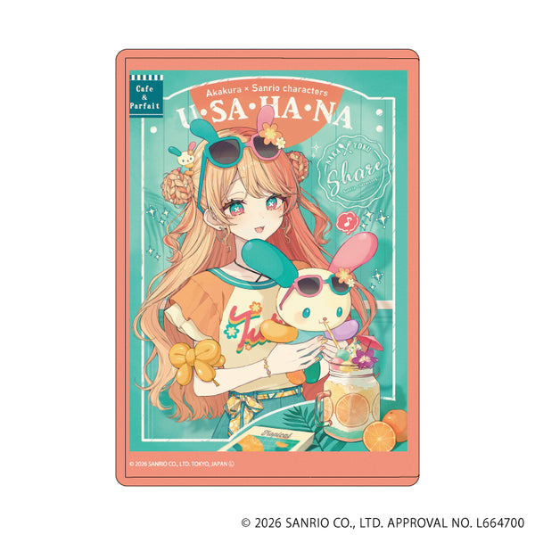 『赤倉×サンリオキャラクターズ』キャラクリアケース35/ウサハナ(コラボイラスト)
