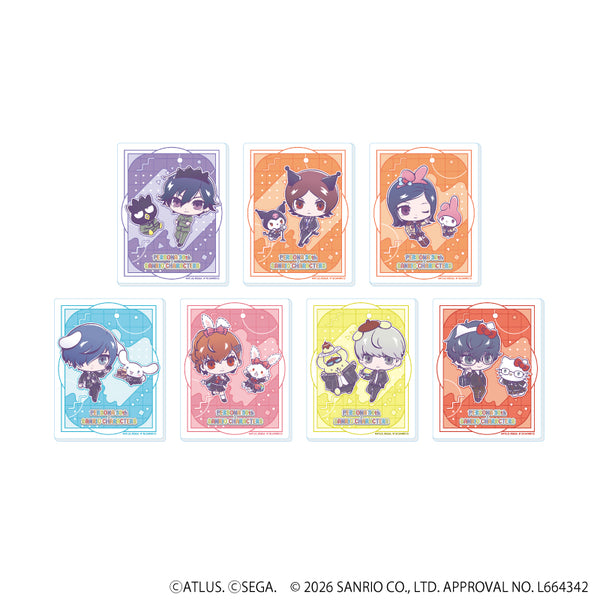 『P30th×サンリオキャラクターズ』アクリルカード01/コンプリートセット(全7種)(コラボイラスト)