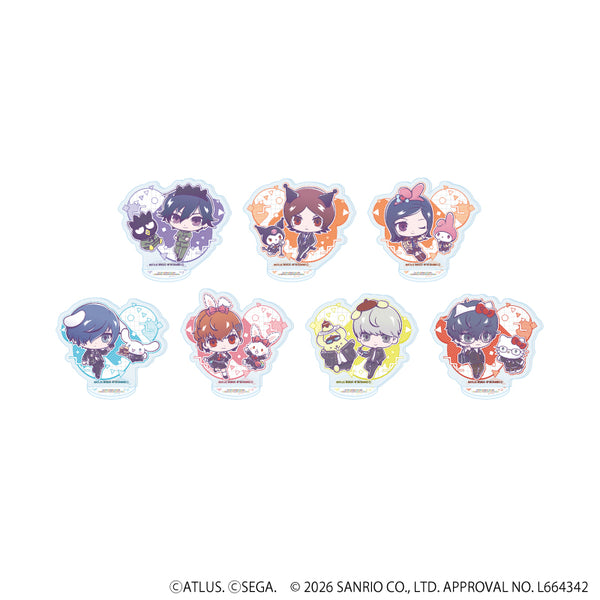 『P30th×サンリオキャラクターズ』アクリルぷちスタンド01/コンプリートセット(全7種)(コラボイラスト)
