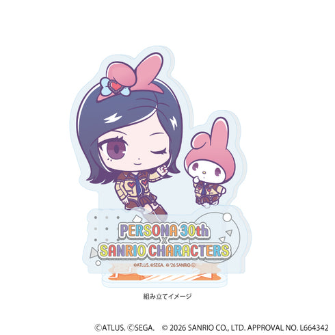 『P30th×サンリオキャラクターズ』アクリルスタンドプレート03/P2罰主人公・マイメロディ(コラボイラスト)