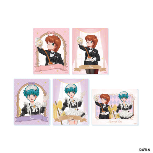 『魔法のスターマジカルエミ』アクリルカード02/執事&メイドver. コンプリートセット(全5種)(描き下ろしイラスト)