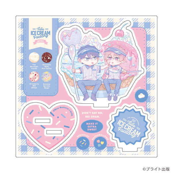 『Tulle Ice Cream Factory -7th Anniversary-』アクリルスタンドプレート19/桃ノ李子先生(描き下ろしイラスト)