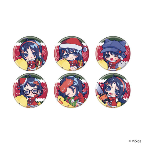 『MiSide : ミサイド』缶バッジ02/クリスマスver. ブラインド(全6種)(ミニキャライラスト)【BOX】【202609再販】