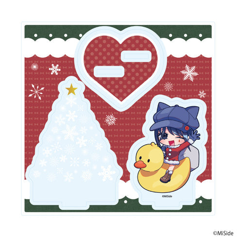 『MiSide : ミサイド』アクリルスタンドプレート03/キャッピー クリスマスver.(ミニキャライラスト)【202609再販】