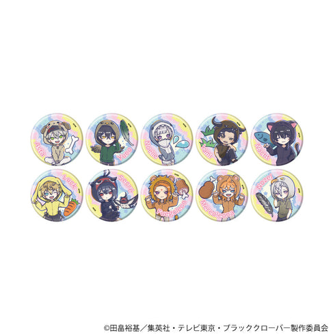 『ブラッククローバー』缶バッジ25/アニマルパーカーver. コンプリートセット(全10種)(グラフアートイラスト)