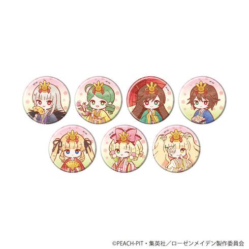 『ローゼンメイデン』缶バッジ14/コンプリートセット(全7種)(レトロアートイラスト)