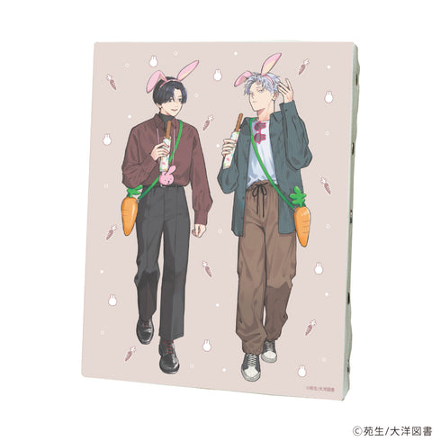 『兎の森』キャンバスボード01/志井洵太&弓永環 遊園地Ver.(描き下ろしイラスト)