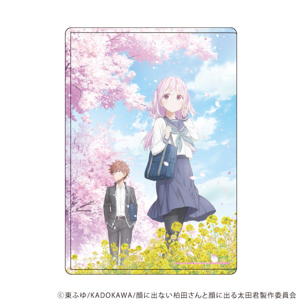 『顔に出ない柏田さんと顔に出る太田君』キャラクリアケース02/柏田さん&太田君(公式イラスト)