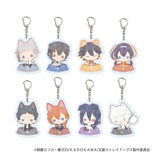 『おさんぽ文豪ストレイドッグス』ホログラムアクリルキーホルダー01/ブラインド(全8種)【BOX】【202608再販】