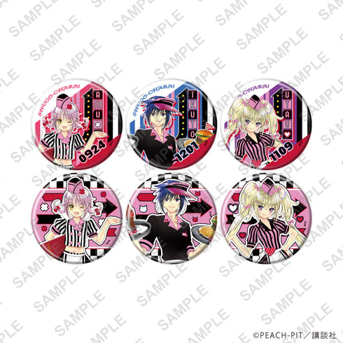 『しゅごキャラ!』缶バッジ36/アメリカンダイナーver. コンプリートセット(全6種)(描き下ろしイラスト)