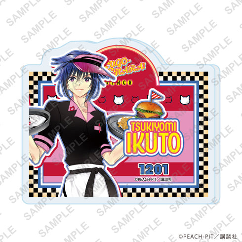 『しゅごキャラ!』アクリルプレートバッジ02/月詠イクト アメリカンダイナーver.(描き下ろしイラスト)