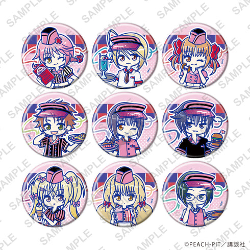 『しゅごキャラ!』缶バッジ37/アメリカンダイナーver. コンプリートセット(全9種)(Candy artイラスト)