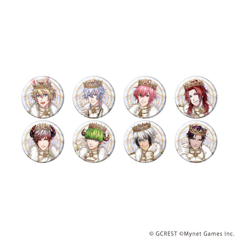『夢王国と眠れる100人の王子様』ホログラム缶バッジ(57mm)16/コンプリートセット(全8種)(公式イラスト)