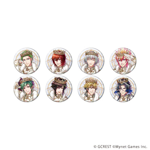 『夢王国と眠れる100人の王子様』ホログラム缶バッジ(57mm)17/コンプリートセット(全8種)(公式イラスト)