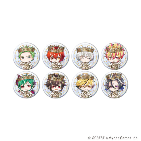 『夢王国と眠れる100人の王子様』ホログラム缶バッジ(57mm)19/コンプリートセット(全8種)(ミニキャライラスト)