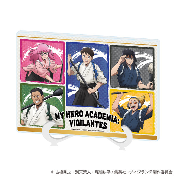 『ヴィジランテ -僕のヒーローアカデミア ILLEGALS-』アクリルアートボード(A5サイズ)01/書道ver. 集合デザイン(描き下ろし)